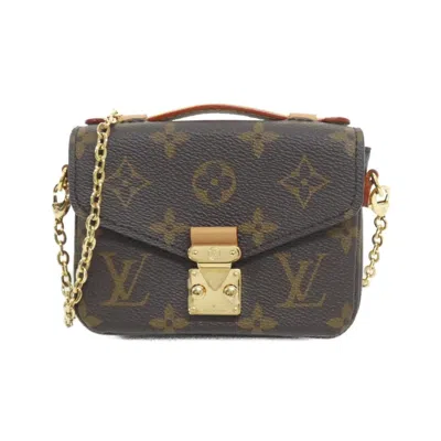 Pre-owned Louis Vuitton Marron Coated Canvas Shoulder Bag () In Brown