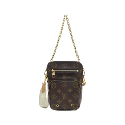Pre-owned Louis Vuitton Marron Coated Canvas Shoulder Bag () In Brown