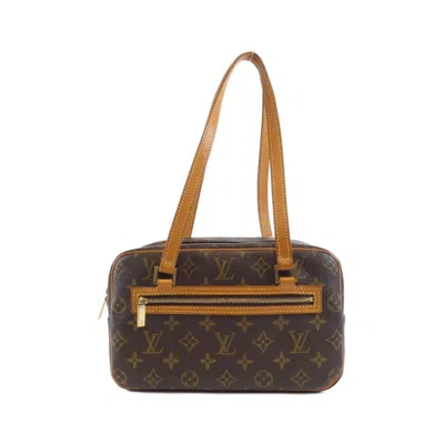 Pre-owned Louis Vuitton Marron Coated Canvas Shoulder Bag () In Brown