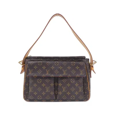 Pre-owned Louis Vuitton Marron Coated Canvas Shoulder Bag () In Brown