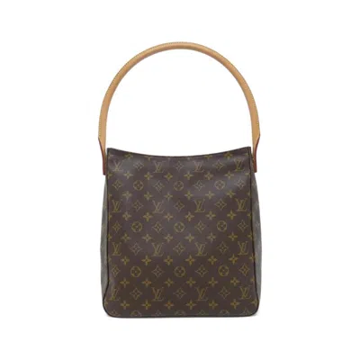 Pre-owned Louis Vuitton Marron Coated Canvas Shoulder Bag () In Brown