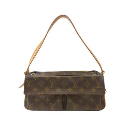 Pre-owned Louis Vuitton Marron Coated Canvas Shoulder Bag () In Brown