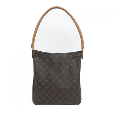 Pre-owned Louis Vuitton Marron Coated Canvas Shoulder Bag () In Brown