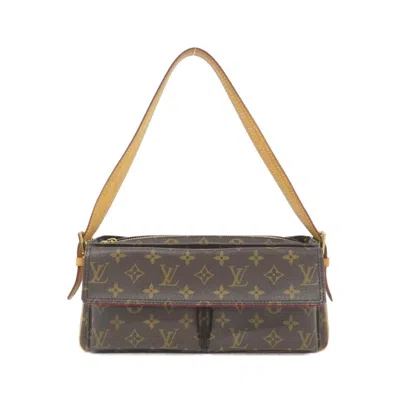 Pre-owned Louis Vuitton Marron Coated Canvas Shoulder Bag () In Brown