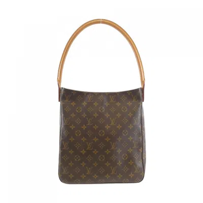 Pre-owned Louis Vuitton Marron Coated Canvas Shoulder Bag () In Brown