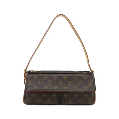 Pre-owned Louis Vuitton Marron Coated Canvas Shoulder Bag () In Brown