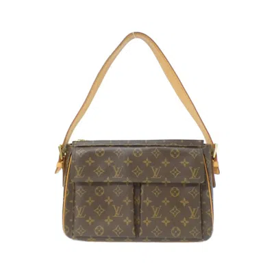 Pre-owned Louis Vuitton Marron Coated Canvas Shoulder Bag () In Brown