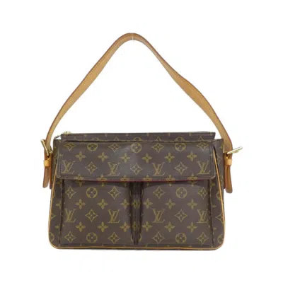 Pre-owned Louis Vuitton Marron Coated Canvas Shoulder Bag () In Brown