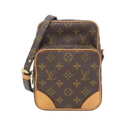 Pre-owned Louis Vuitton Marron Coated Canvas Shoulder Bag () In Brown