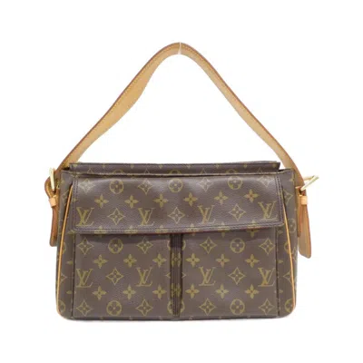 Pre-owned Louis Vuitton Marron Coated Canvas Shoulder Bag () In Brown