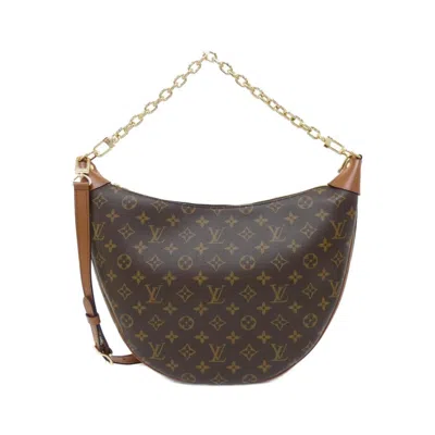 Pre-owned Louis Vuitton Marron Coated Canvas Shoulder Bag () In Brown