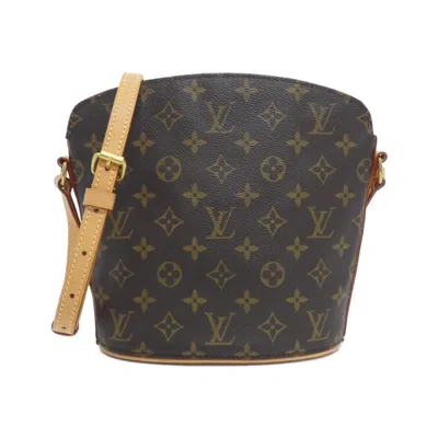 Pre-owned Louis Vuitton Marron Coated Canvas Shoulder Bag () In Brown