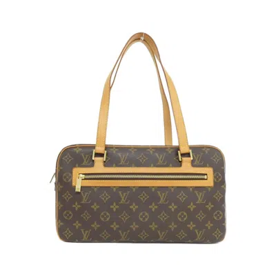 Pre-owned Louis Vuitton Marron Coated Canvas Shoulder Bag () In Brown