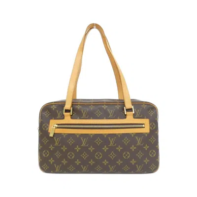 Pre-owned Louis Vuitton Marron Coated Canvas Shoulder Bag () In Brown