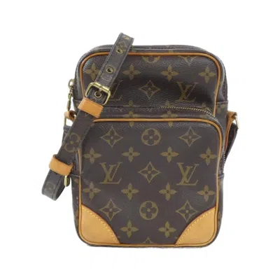 Pre-owned Louis Vuitton Marron Coated Canvas Shoulder Bag () In Brown