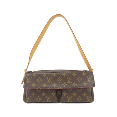 Pre-owned Louis Vuitton Marron Coated Canvas Shoulder Bag () In Brown