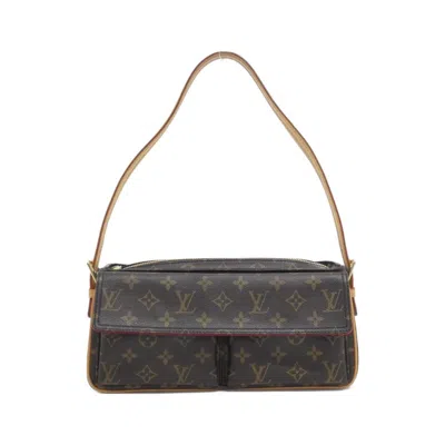 Pre-owned Louis Vuitton Marron Coated Canvas Shoulder Bag () In Brown