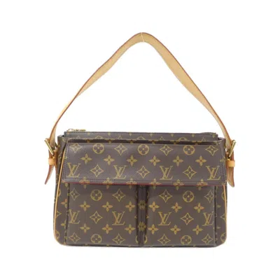 Pre-owned Louis Vuitton Marron Coated Canvas Shoulder Bag () In Brown