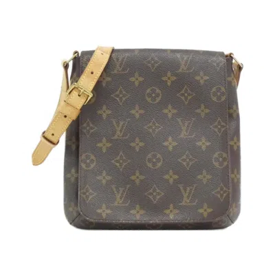 Pre-owned Louis Vuitton Marron Coated Canvas Shoulder Bag () In Brown