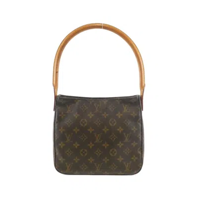 Pre-owned Louis Vuitton Marron Coated Canvas Shoulder Bag () In Brown
