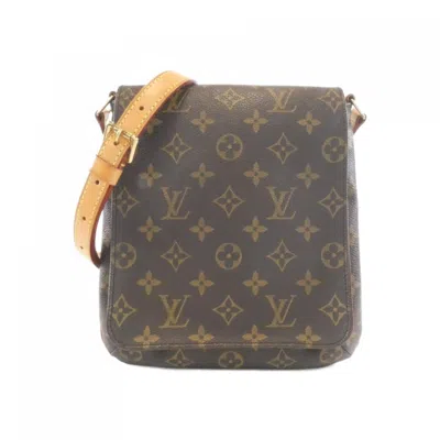 Pre-owned Louis Vuitton Marron Coated Canvas Shoulder Bag () In Brown