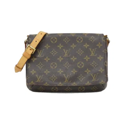 Pre-owned Louis Vuitton Marron Coated Canvas Shoulder Bag () In Brown