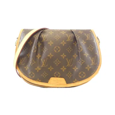 Pre-owned Louis Vuitton Marron Coated Canvas Shoulder Bag () In Brown