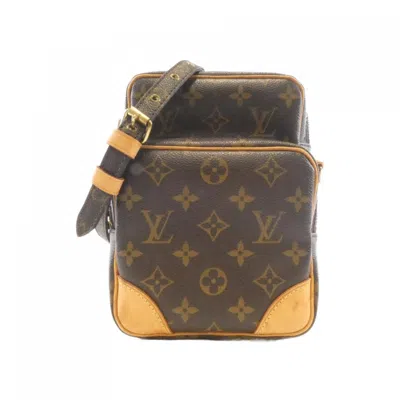 Pre-owned Louis Vuitton Marron Coated Canvas Shoulder Bag () In Brown