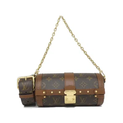 Pre-owned Louis Vuitton Marron Coated Canvas Shoulder Bag () In Brown