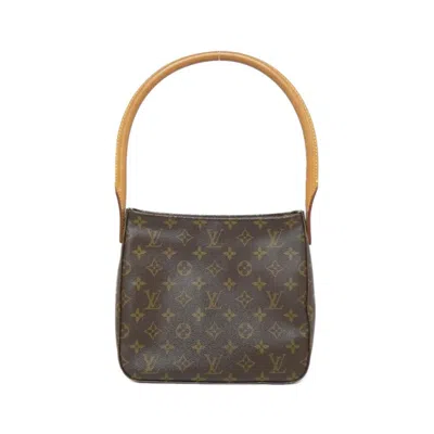 Pre-owned Louis Vuitton Marron Coated Canvas Shoulder Bag () In Brown