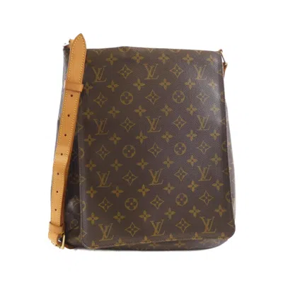 Pre-owned Louis Vuitton Marron Coated Canvas Shoulder Bag () In Brown