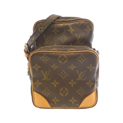 Pre-owned Louis Vuitton Marron Coated Canvas Shoulder Bag () In Brown