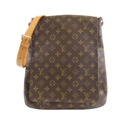 Pre-owned Louis Vuitton Marron Coated Canvas Shoulder Bag () In Brown