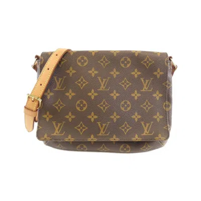 Pre-owned Louis Vuitton Marron Coated Canvas Shoulder Bag () In Brown