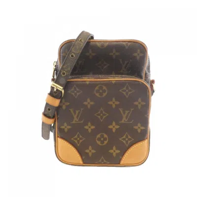 Pre-owned Louis Vuitton Marron Coated Canvas Shoulder Bag () In Brown