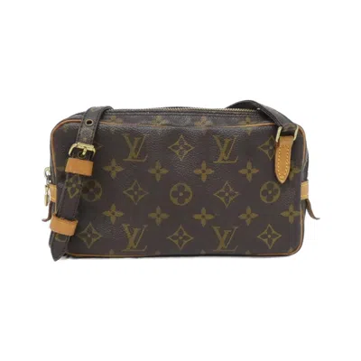 Pre-owned Louis Vuitton Marron Coated Canvas Shoulder Bag () In Brown