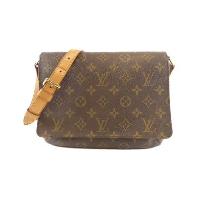 Pre-owned Louis Vuitton Marron Coated Canvas Shoulder Bag () In Brown