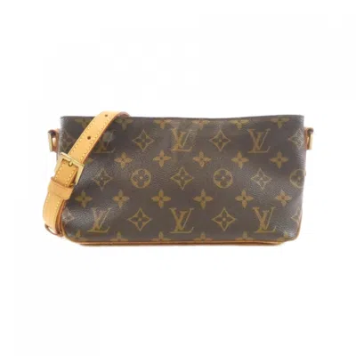 Pre-owned Louis Vuitton Marron Coated Canvas Shoulder Bag () In Brown