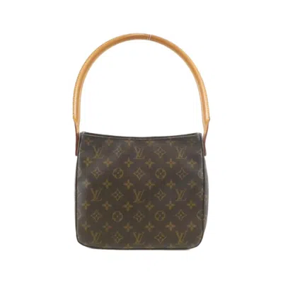 Pre-owned Louis Vuitton Marron Coated Canvas Shoulder Bag () In Brown