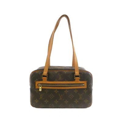 Pre-owned Louis Vuitton Marron Coated Canvas Shoulder Bag () In Brown