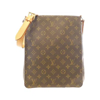 Pre-owned Louis Vuitton Marron Coated Canvas Shoulder Bag () In Brown