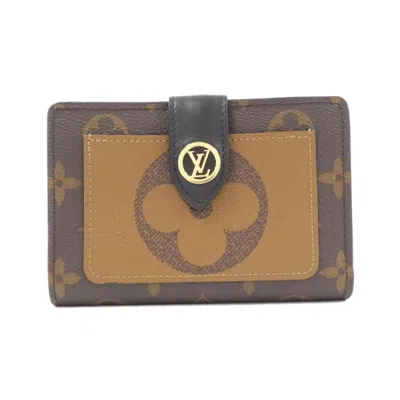 Pre-owned Louis Vuitton Marron Coated Canvas Wallet (bi-fold) ()