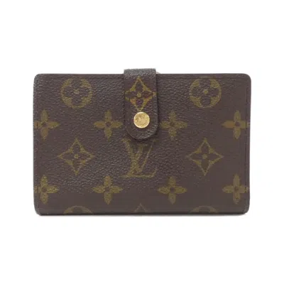 Pre-owned Louis Vuitton Marron Coated Canvas Wallet (bi-fold) ()