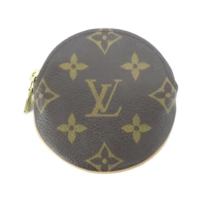 Pre-owned Louis Vuitton Marron Monogram Coated Canvas Coin Purse/coin Case () In Marron, Monogram