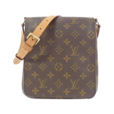 Pre-owned Louis Vuitton Marron Monogram Coated Canvas Shoulder Bag ()