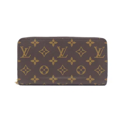 Pre-owned Louis Vuitton Marron Monogram Long Wallet (bi-fold) () In Brown