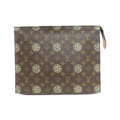 Pre-owned Louis Vuitton Marron Monogram Monogram Clutch Bag Pochette ()