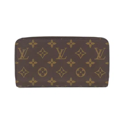 Pre-owned Louis Vuitton Marron Monogram Monogram Long Wallet (bi-fold) () In Brown