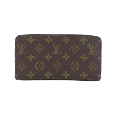 Pre-owned Louis Vuitton Marron Monogram Monogram Long Wallet (bi-fold) () In Brown