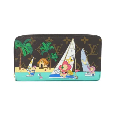 Pre-owned Louis Vuitton Marron Monogram Monogram Long Wallet (bi-fold) () In Brown